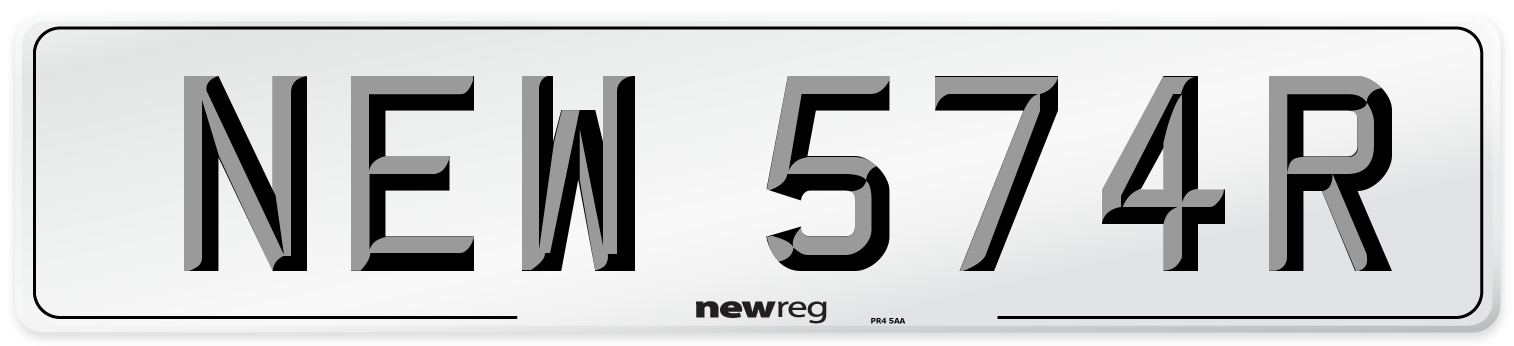 NEW 574R Number Plate from New Reg